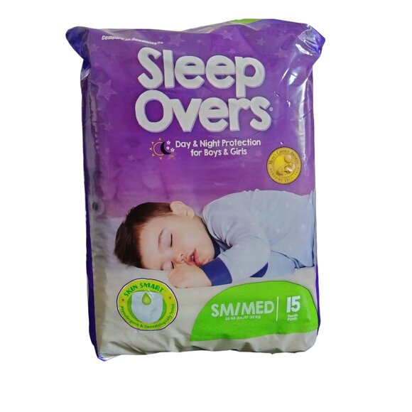 Sleep Overs Youth Pants Day & Night Protection Size Small/Medium 2 Packs - Picture 2 of 6